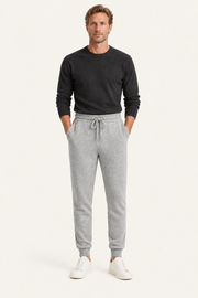 Nelaro Wool Lounge Trousers Light Grey