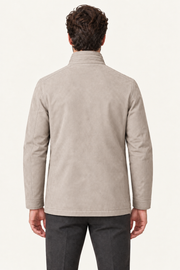 Savero Suede Coat Ivory