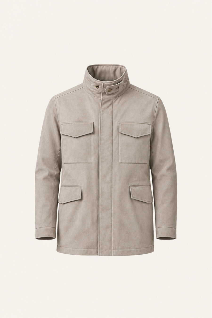 Savero Suede Coat Ivory
