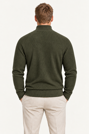 Selano Zip Knit Olive