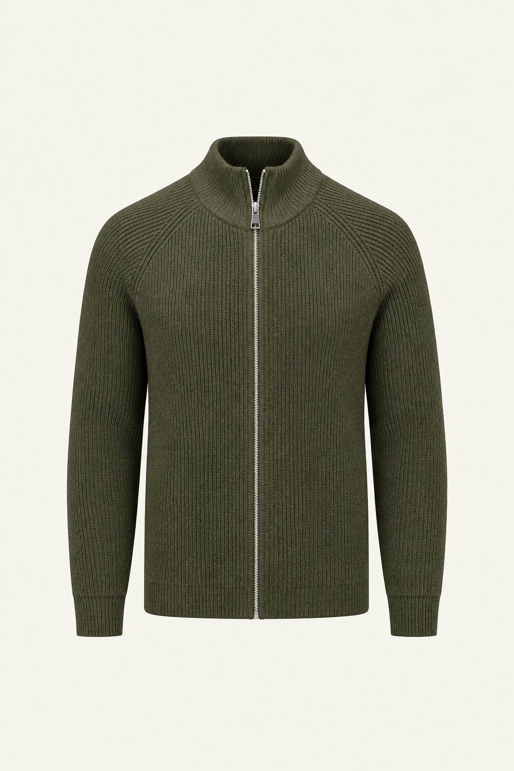 Selano Zip Knit Olive