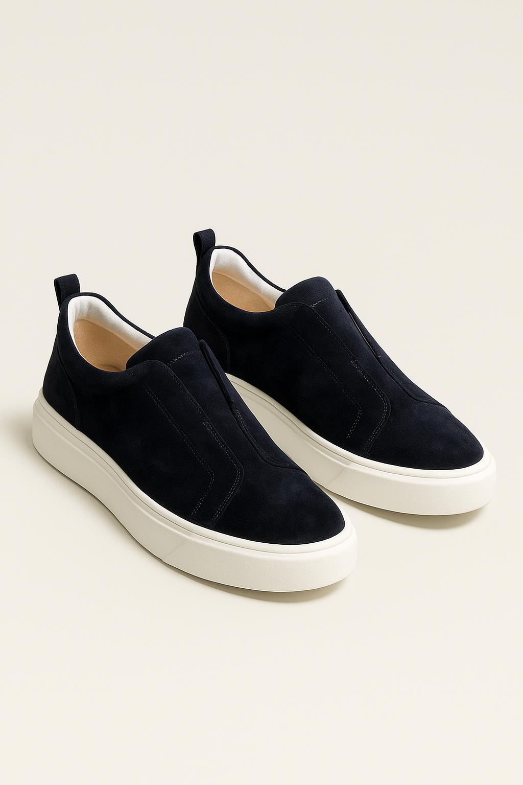 Ladore Suede Slip-On Navy