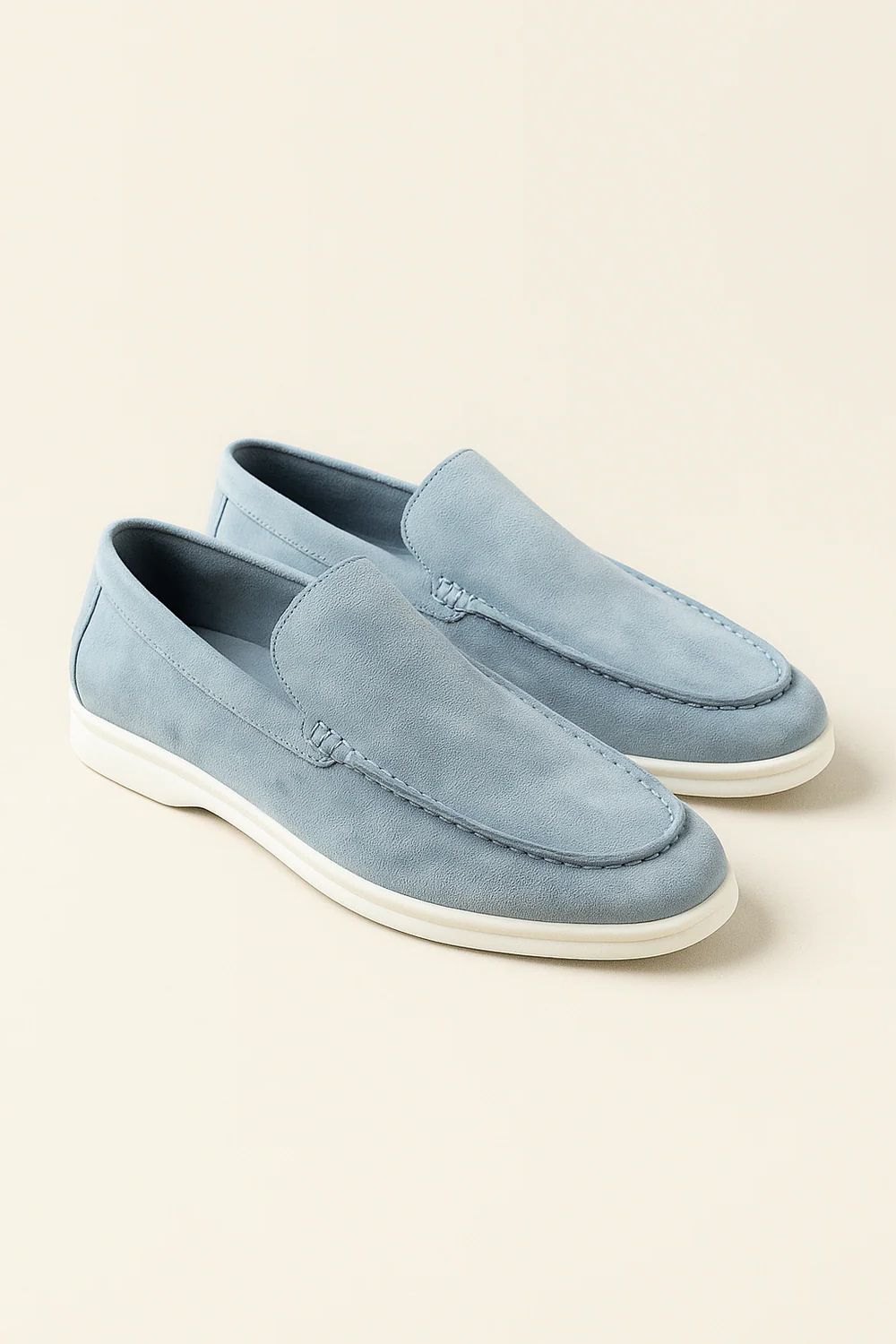 Ladore Suede Loafers Light Blue