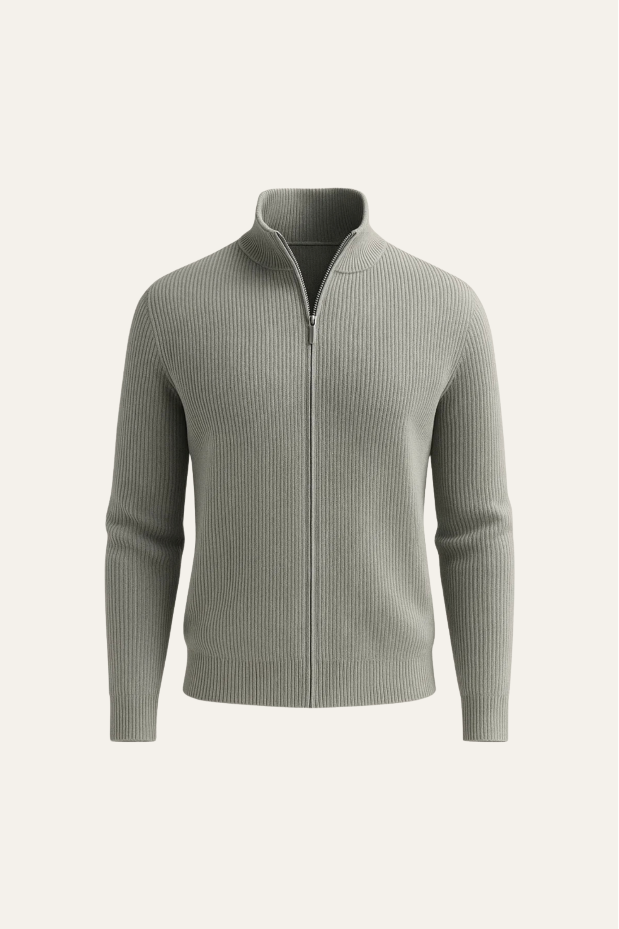 Arelon Cashmere Zip Knit Green