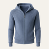Zelano Merino Hooded Sweater Light Blue