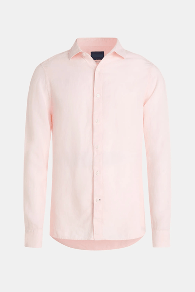 Ladore - Chemise en lin de couleur saumon