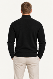 Selano Zip Knit Black