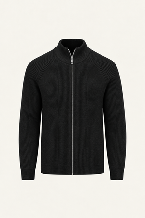 Selano Zip Knit Black