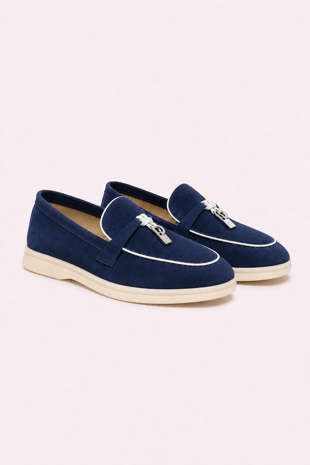 Rovain Buckled Loafers Royal Blue