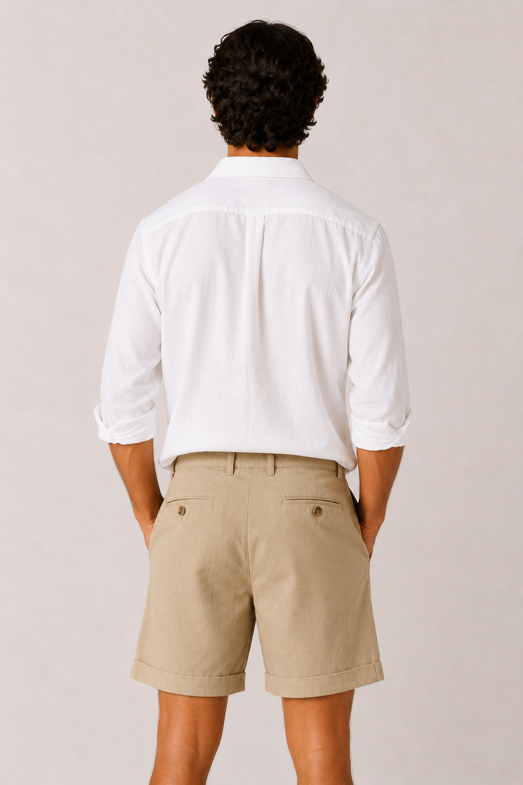 Nalero Lyocell Cotton Short Khaki