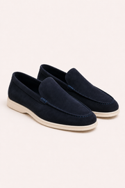 Bavaro Suede Loafers Navy
