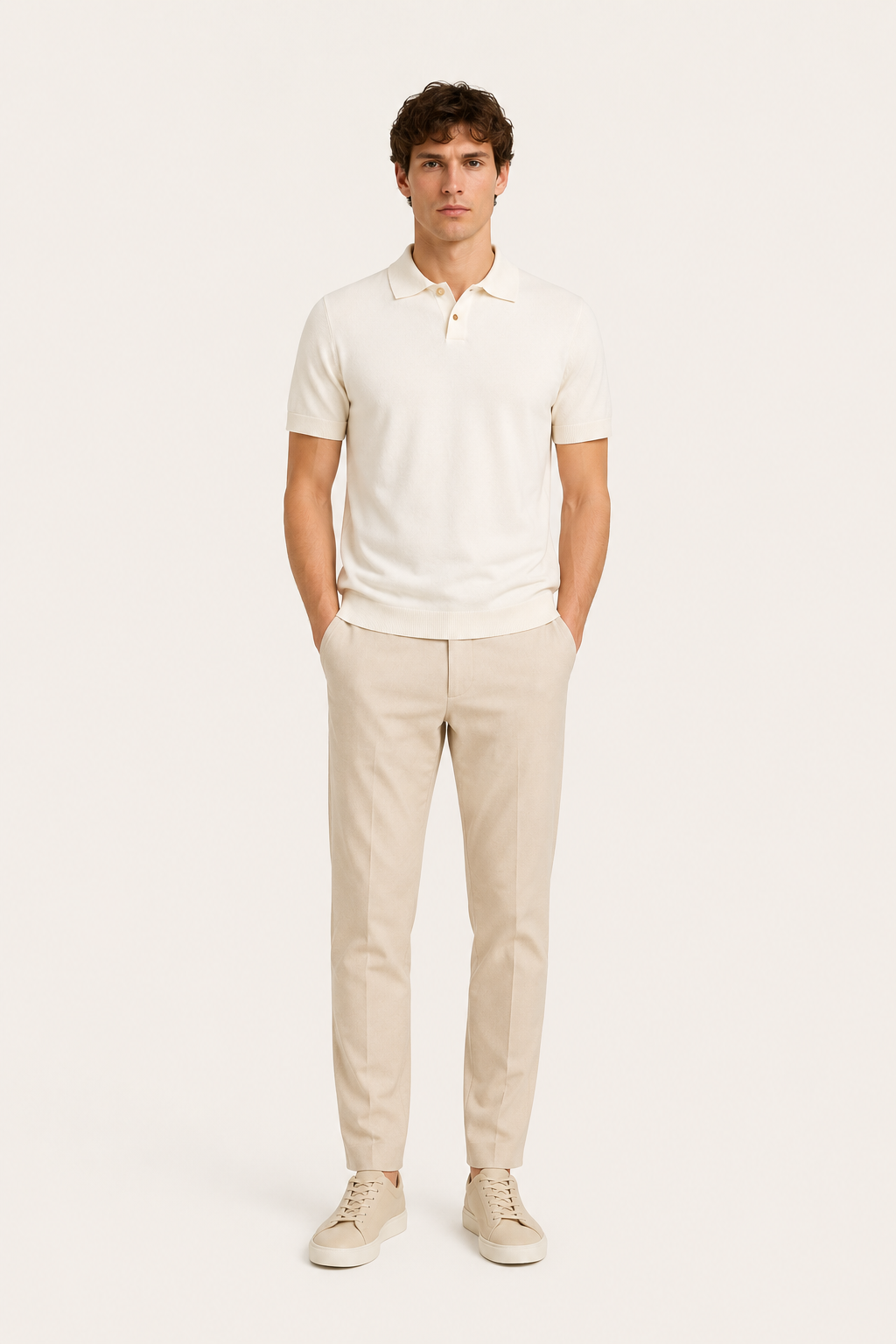 Revaro Cotton Polo White