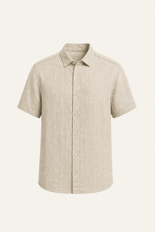 Lovani Linen Shirt Beige