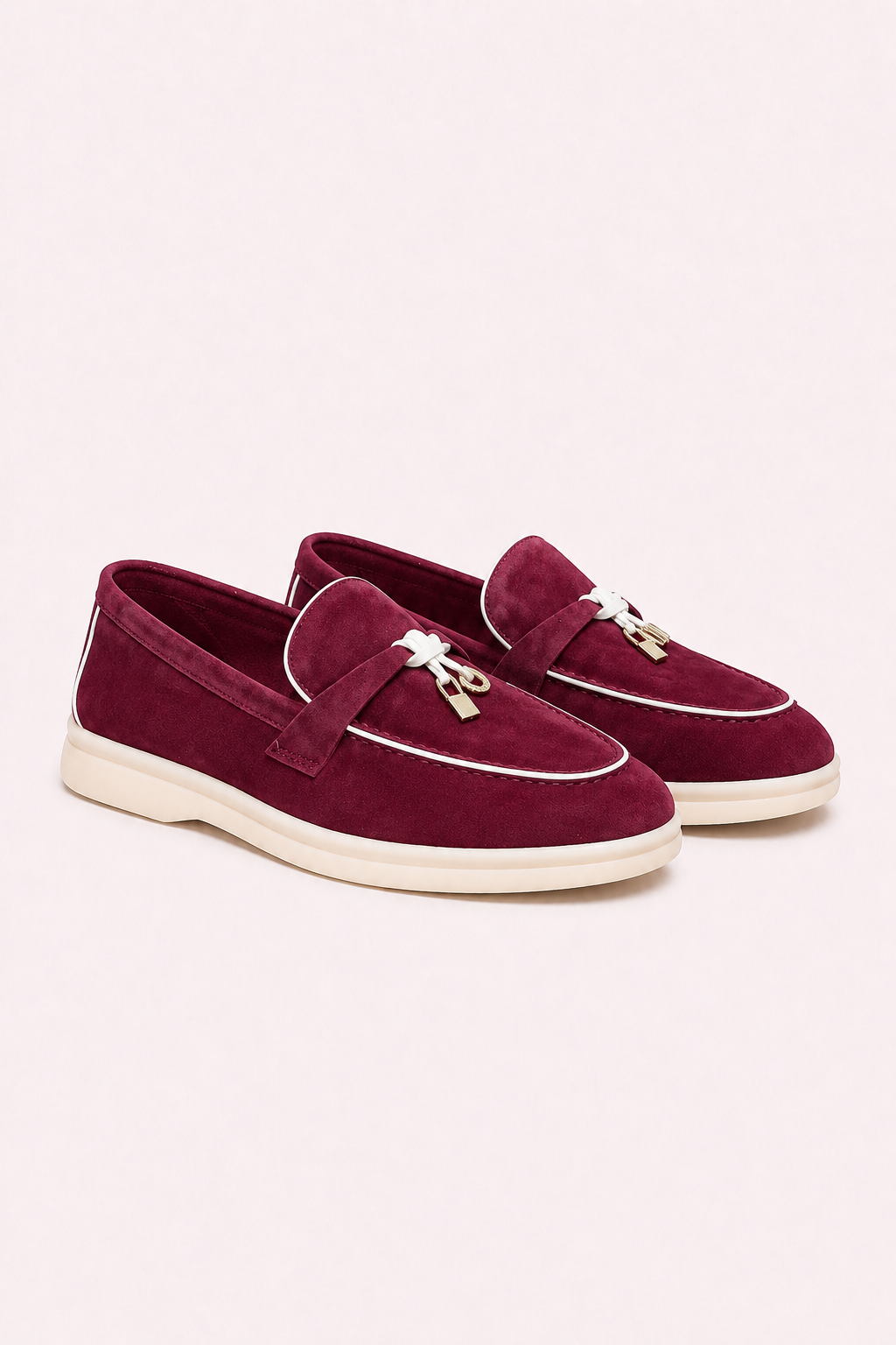 Rovain Buckled Loafers Burgundy