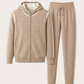 Ladore Cashmere Hooded Set Beige