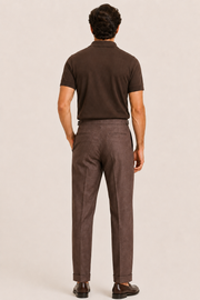 Laveno Linen Trousers Brown