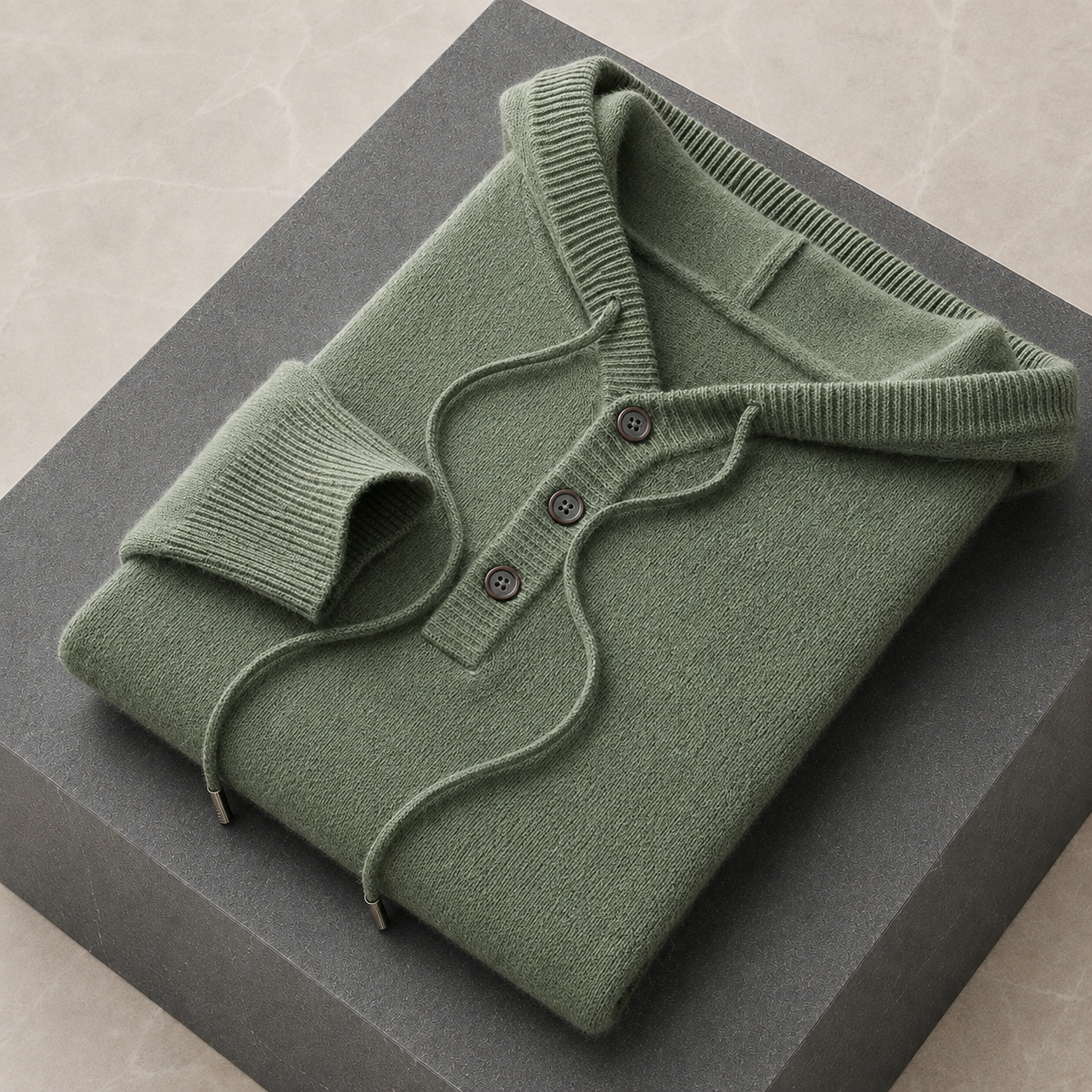 Avaro Hooded Knit Green