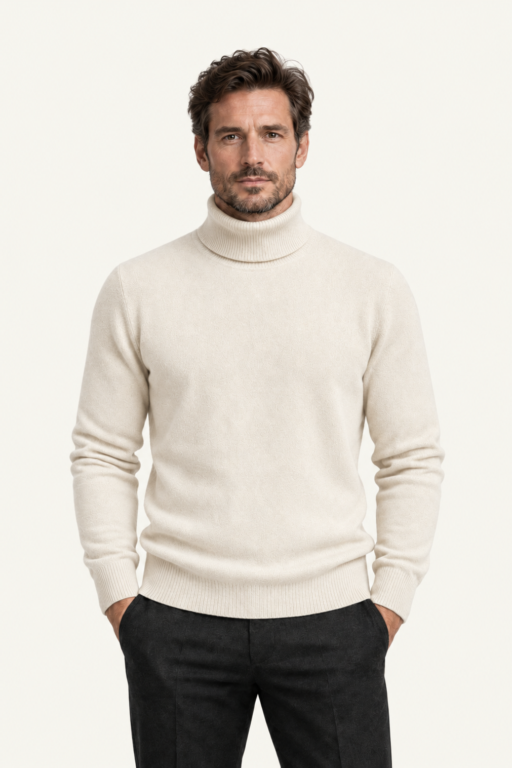 Paravi Wool Turtleneck Ivory
