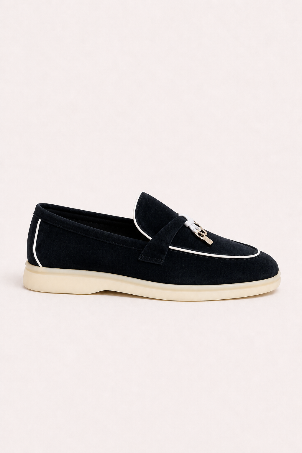 Rovain Buckled Loafers Navy