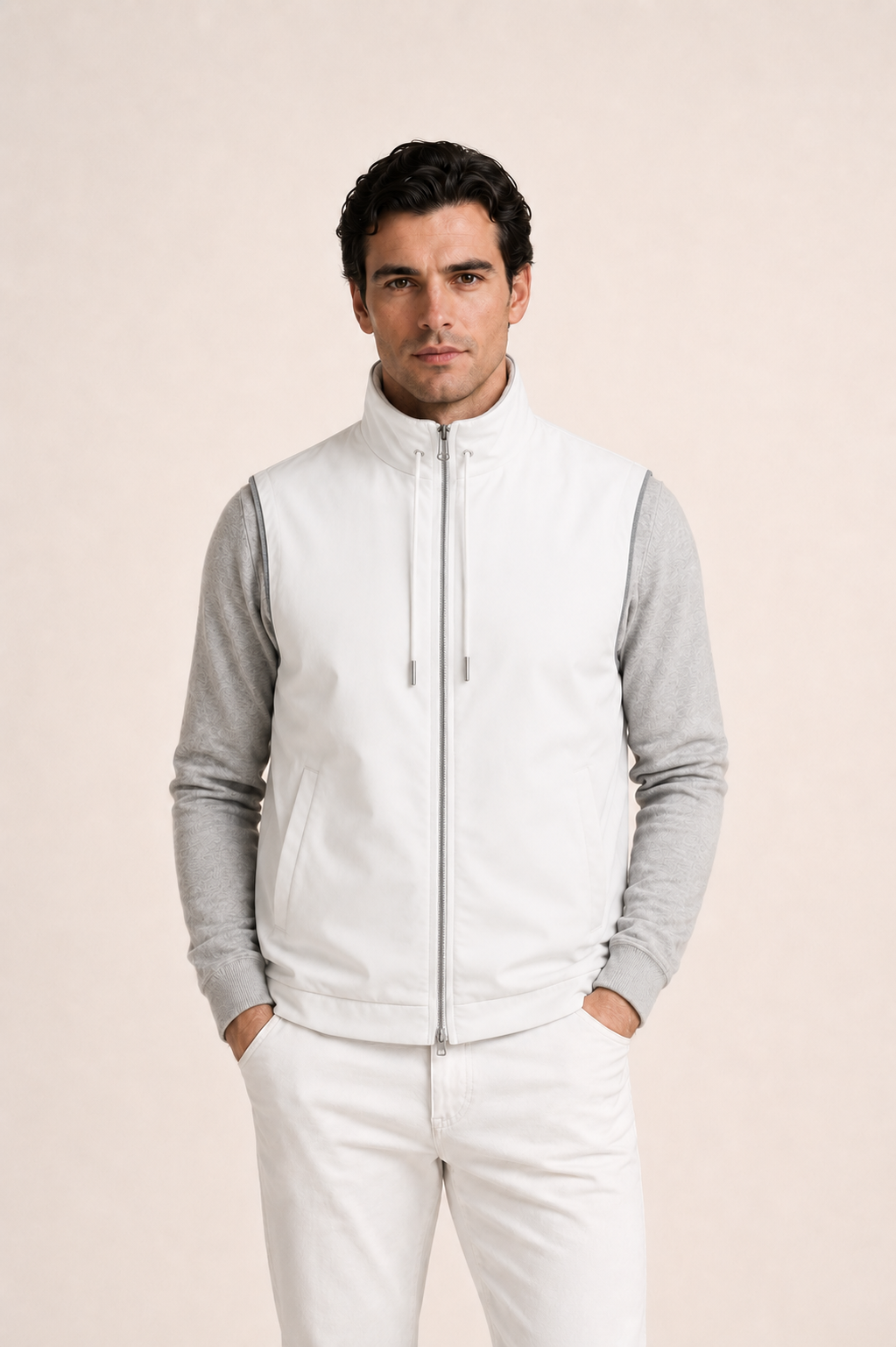 Reviro Reversible Vest Ivory