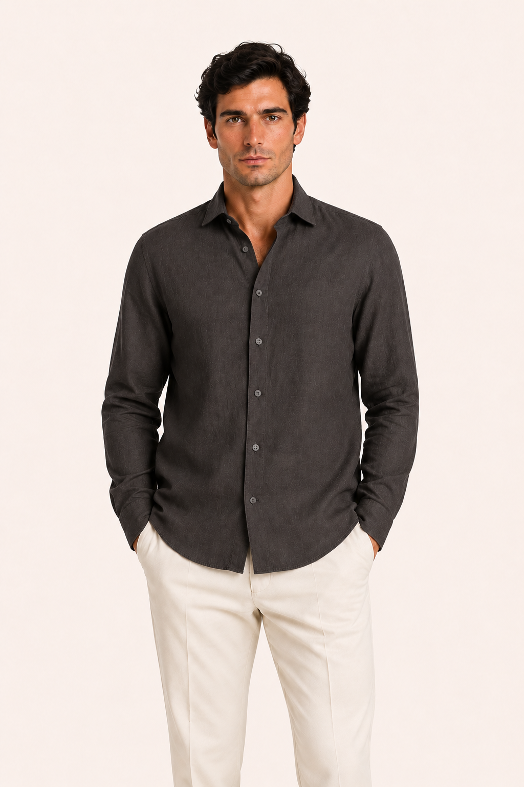 Avari Linen Shirt Mocha