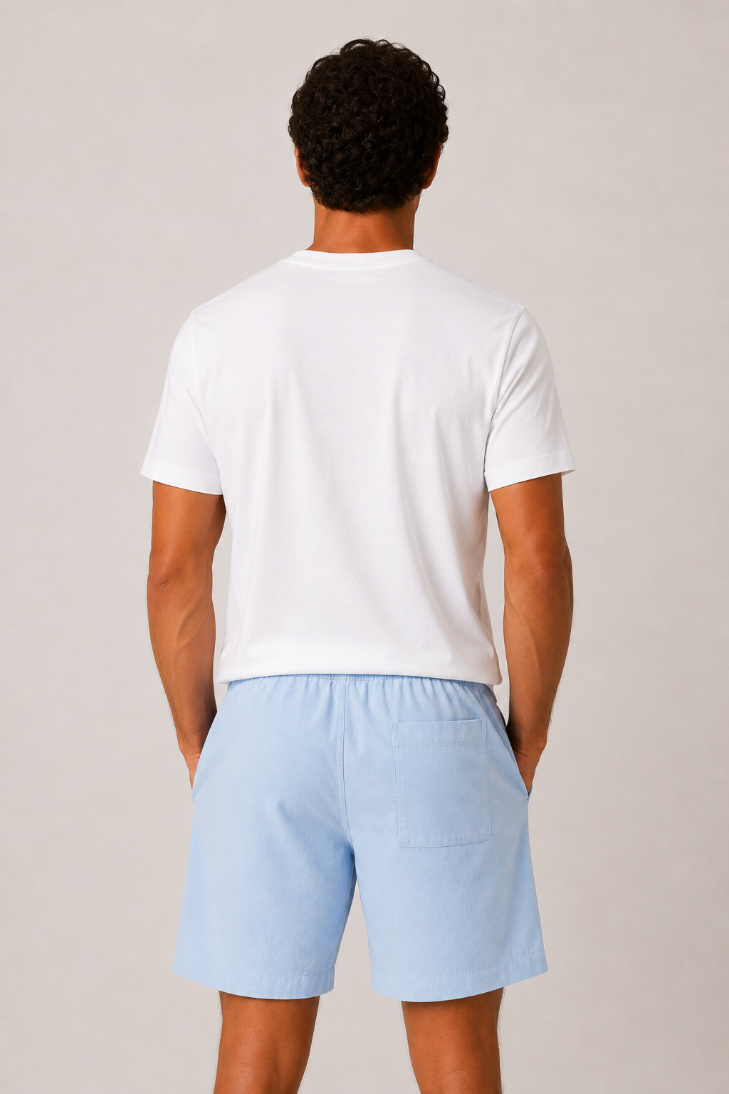 Salivo Linen Short Light Blue