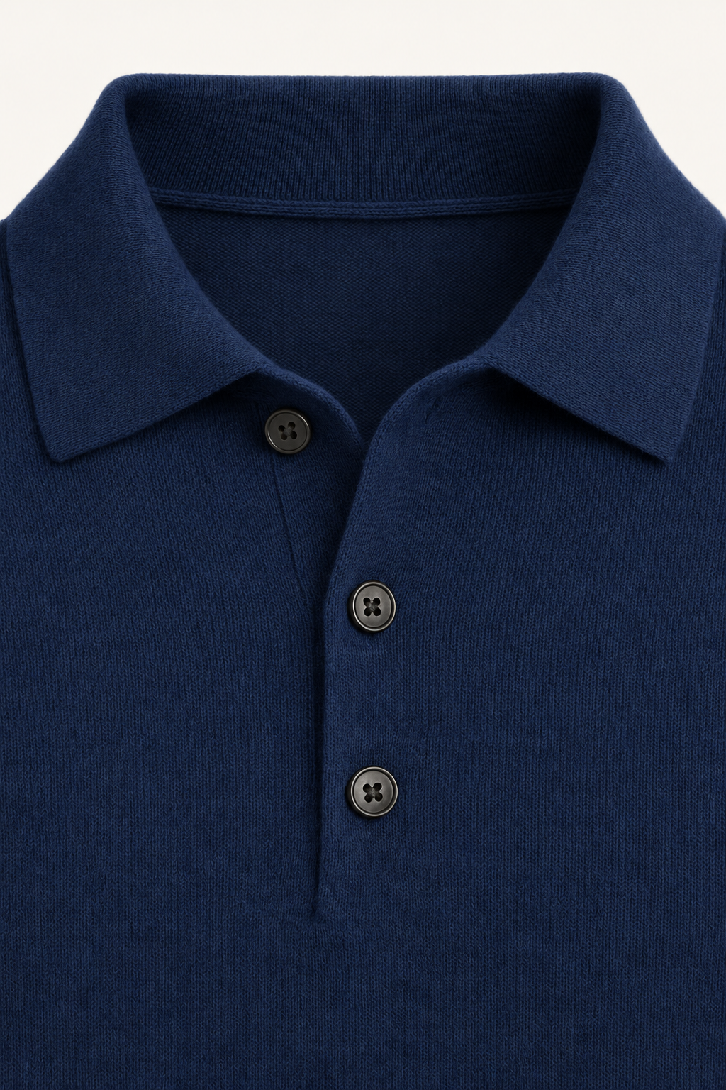 Avarel Wool Polo Knit Navy
