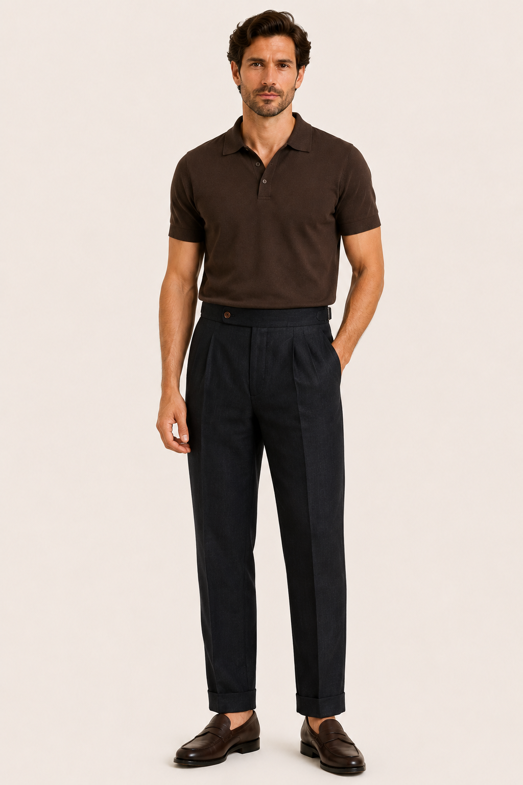 Laveno Linen Trousers Black