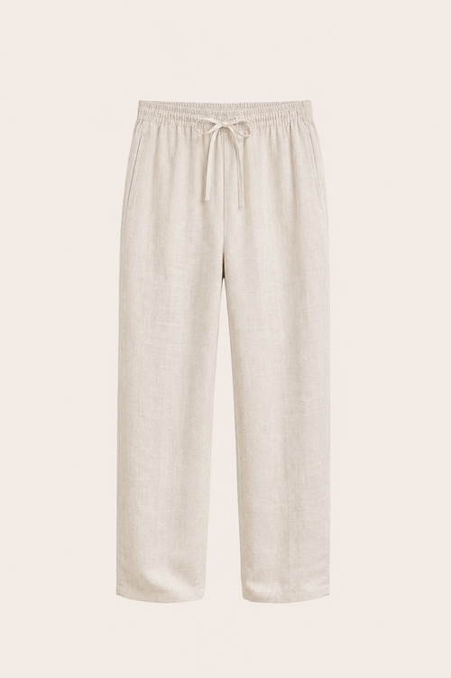 Pinaro Linen Trousers Beige