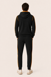 Ladore Cashmere hooded Set Black