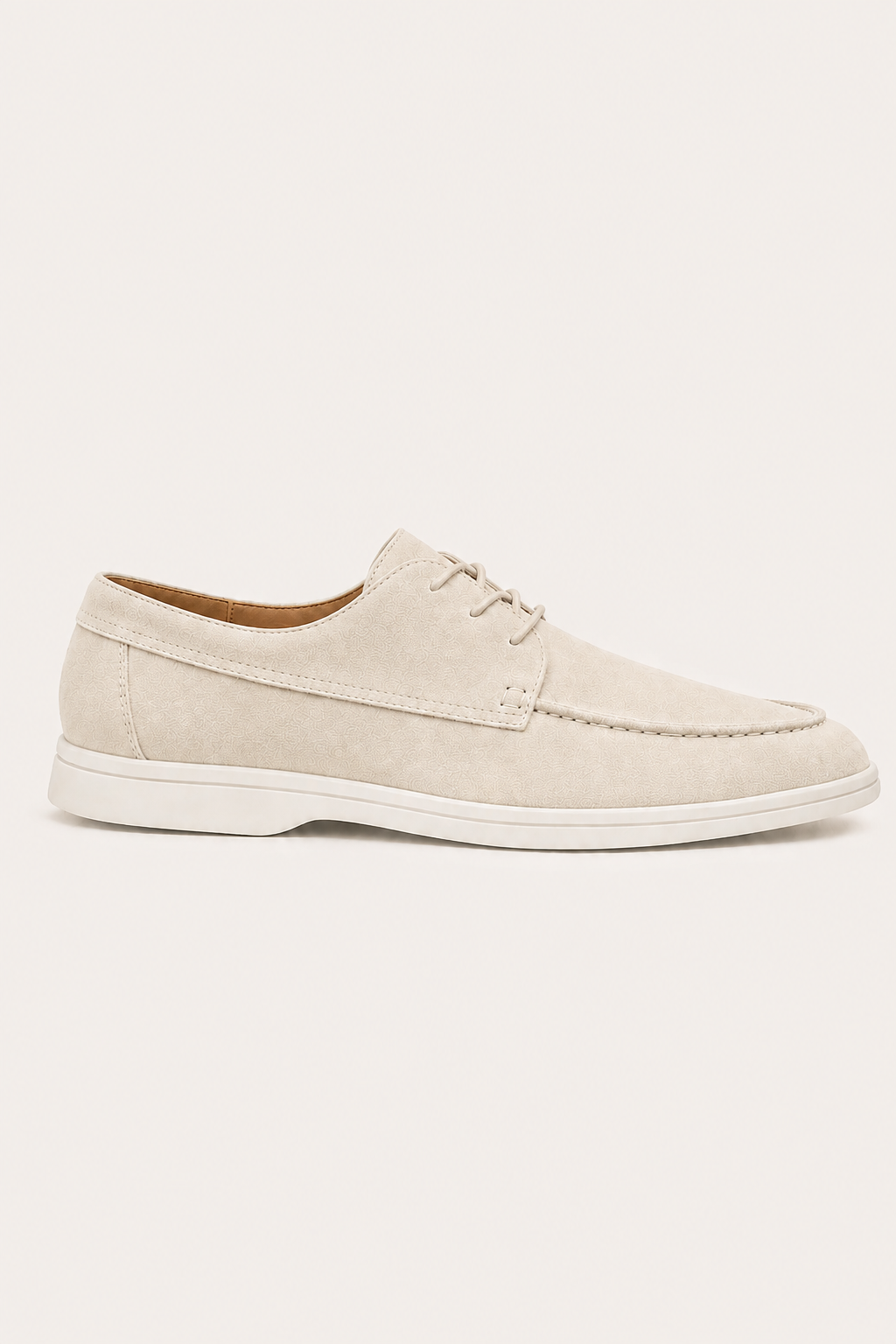 Levaro Laced Loafers Cream