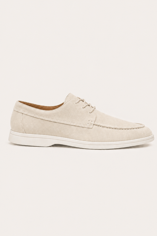 Levaro Laced Loafers Cream