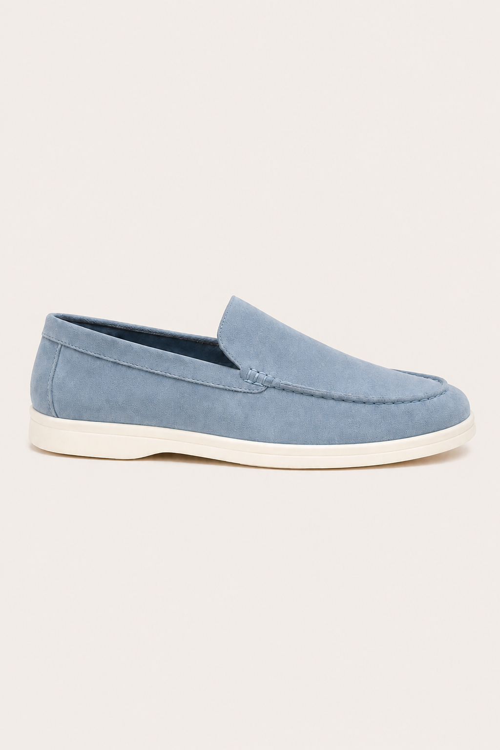 Bavaro Suede Loafers Light Blue