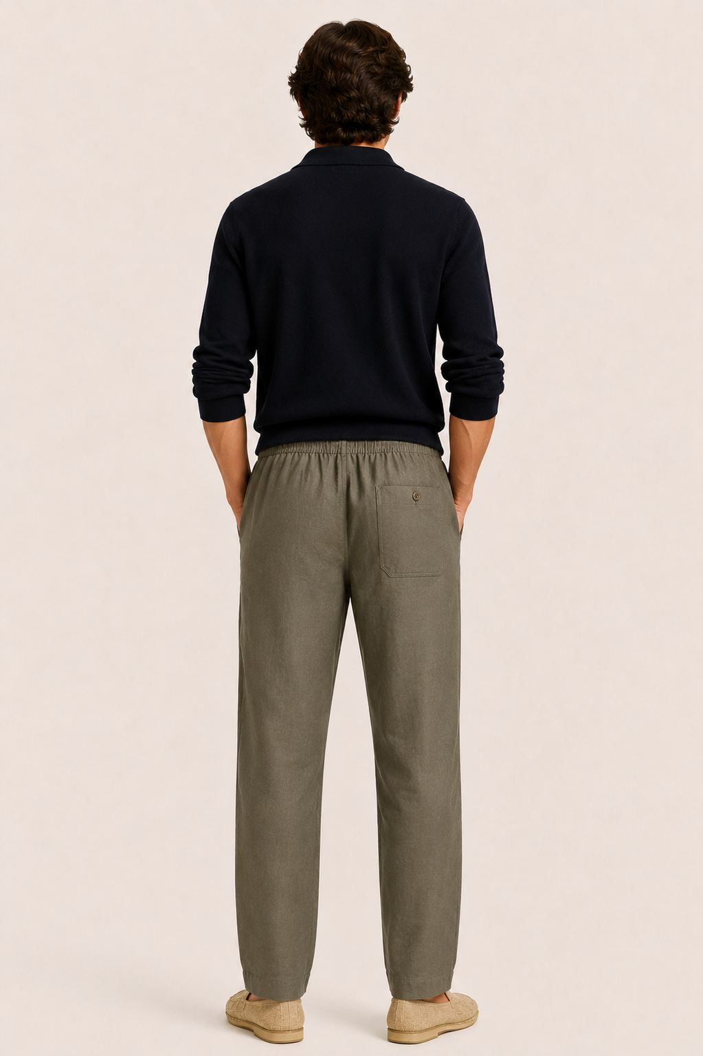 Pinaro Linen Trousers Green
