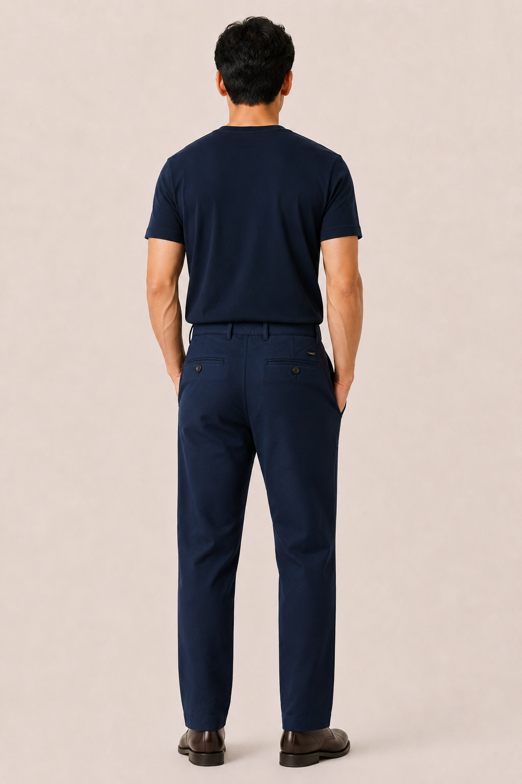 Verelo Cotton Trousers Navy