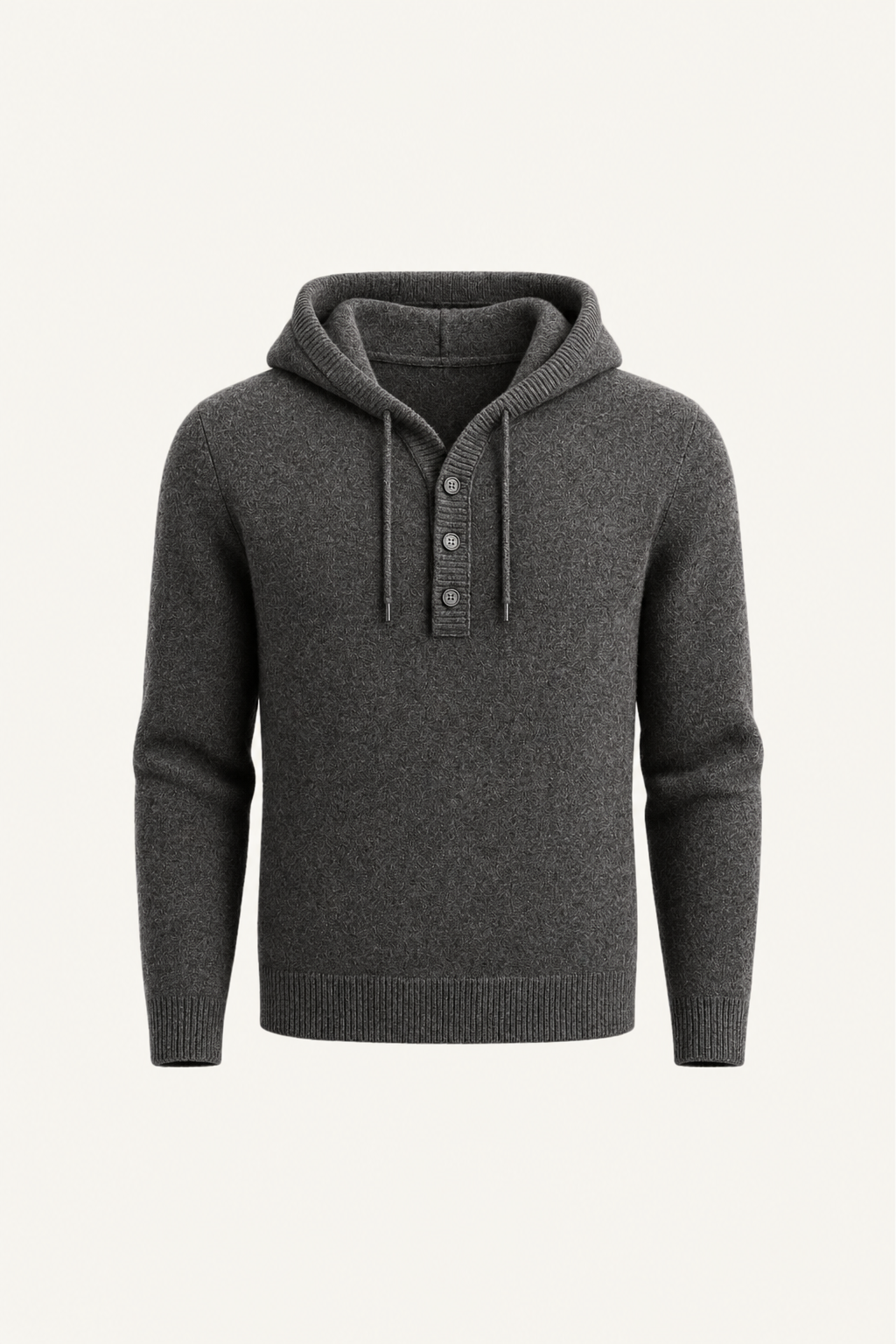 Avaro Hooded Knit Dark Grey