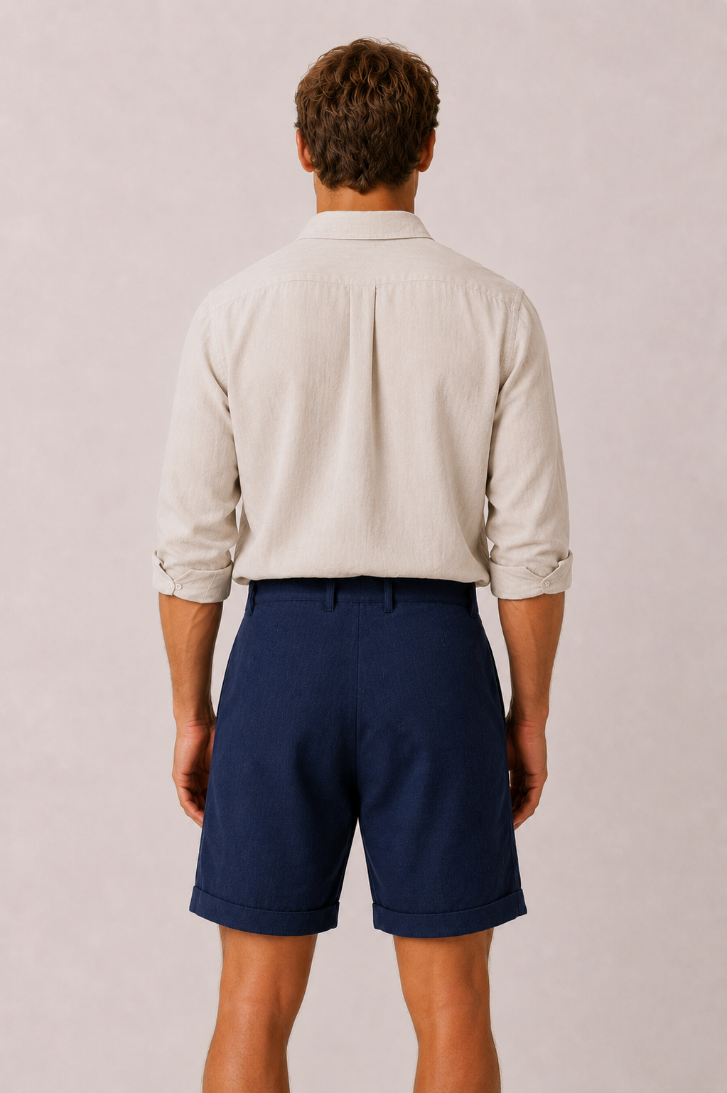 Morano Cotton Short Navy Blue