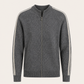 Darilo Wool Zip Knit Dark Grey