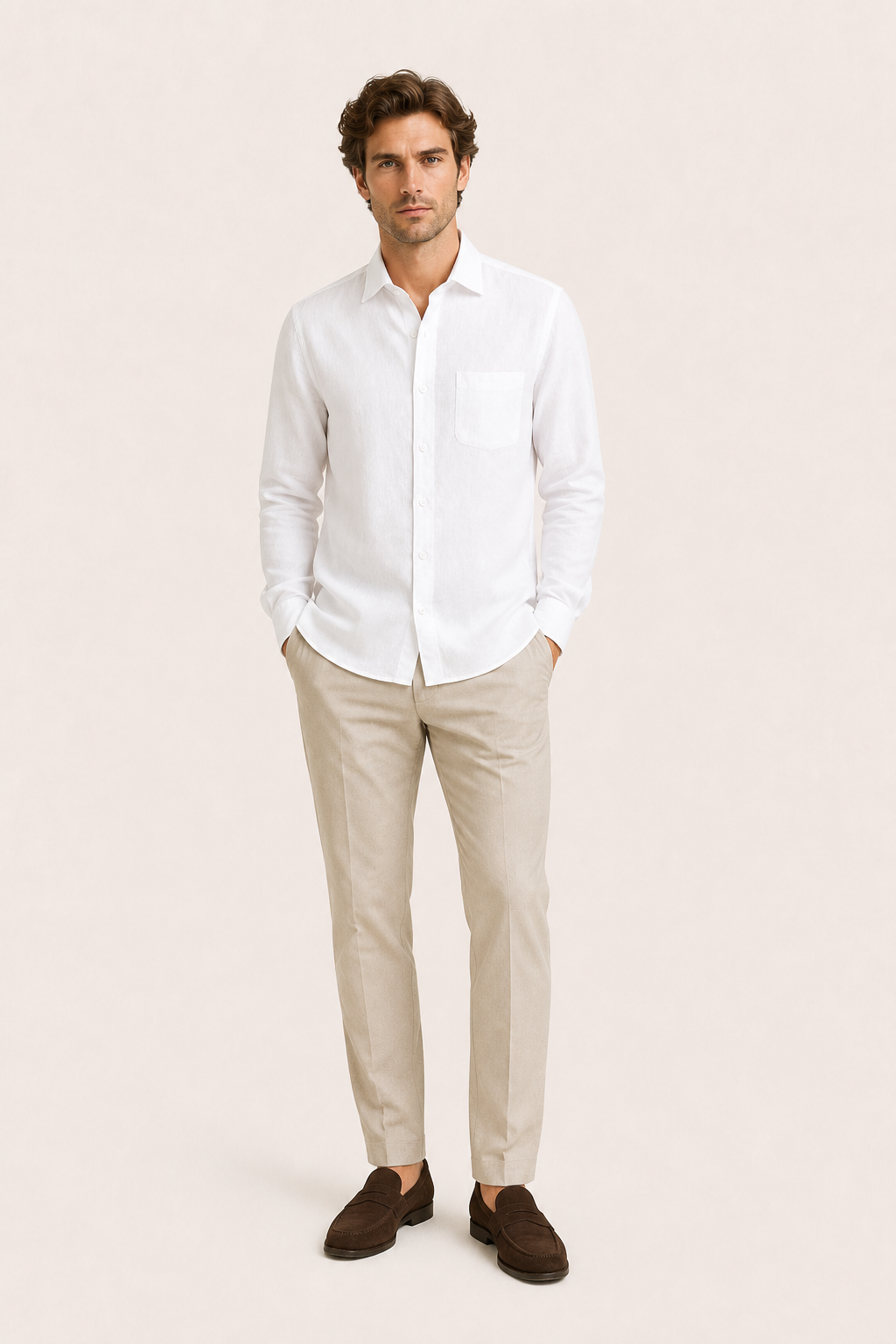 Milano Linen Shirt White