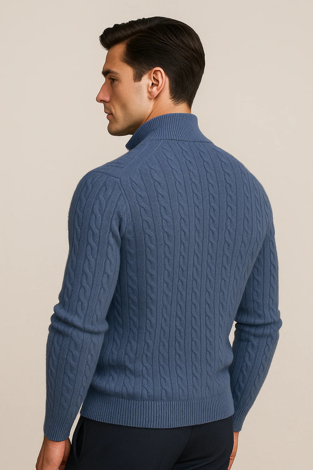 Seviro Cashmere Knit Blue
