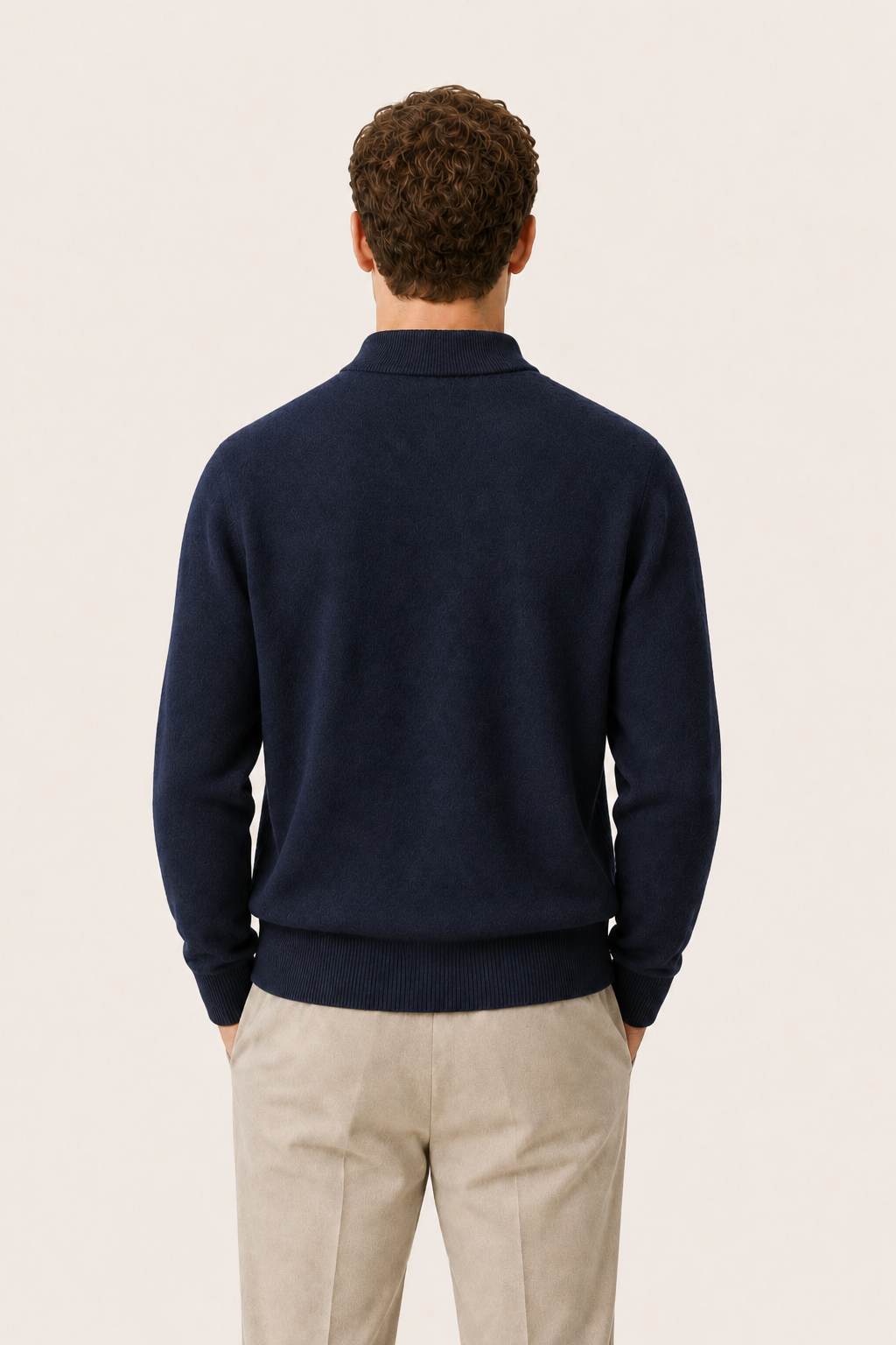 Arelio Mock Neck Navy