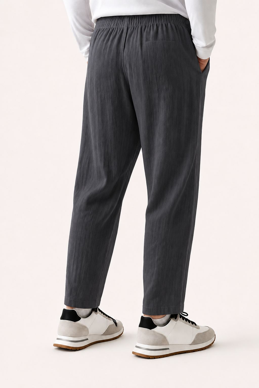 Avaron Linen Pantalon Dark Grey