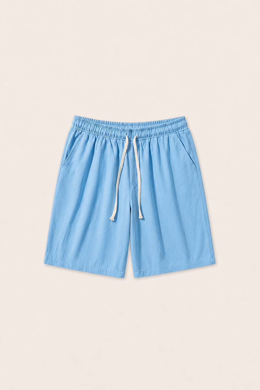 Aviro Linen Striped Short Light Blue