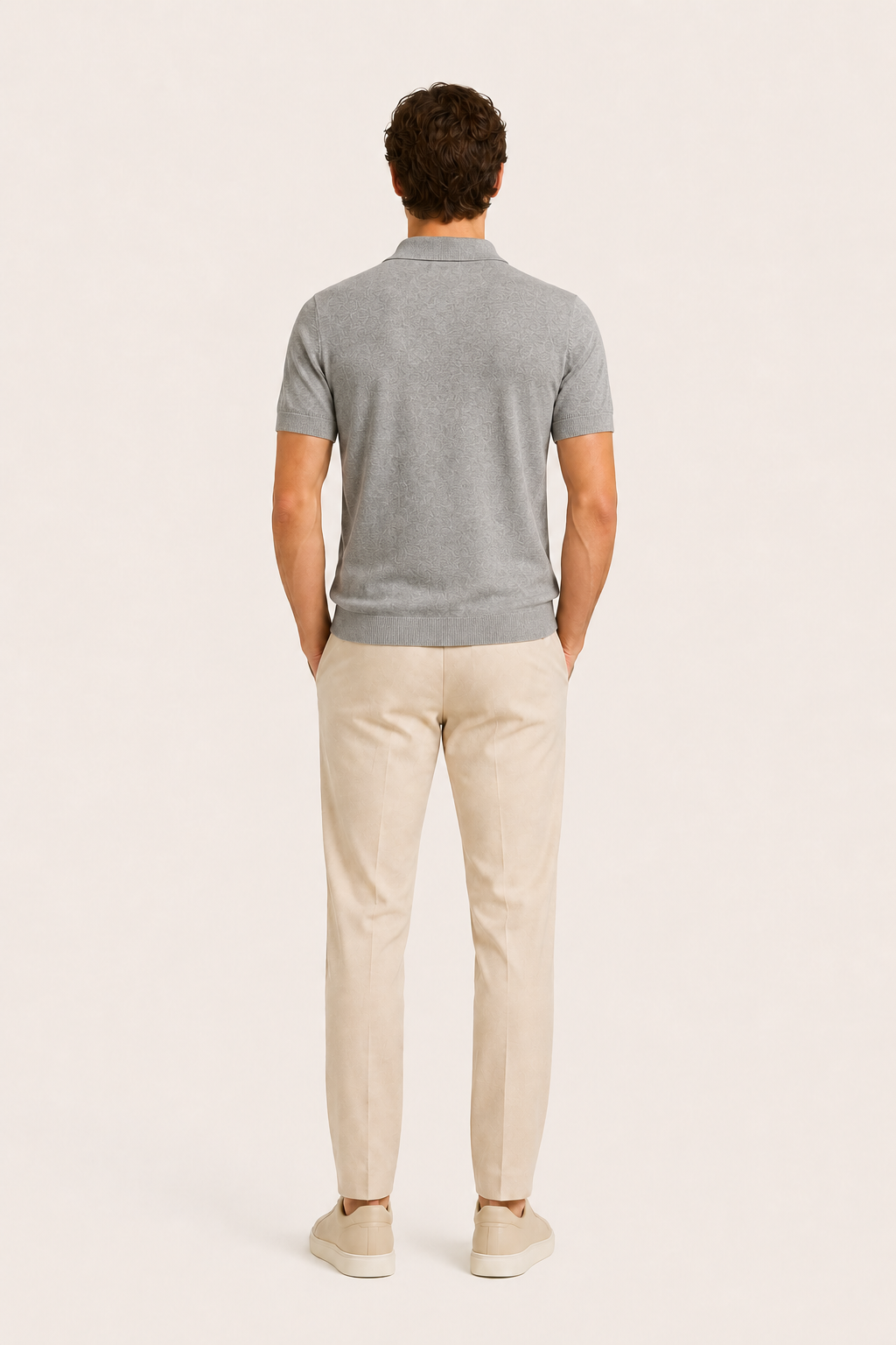 Revaro Cotton Polo Grey