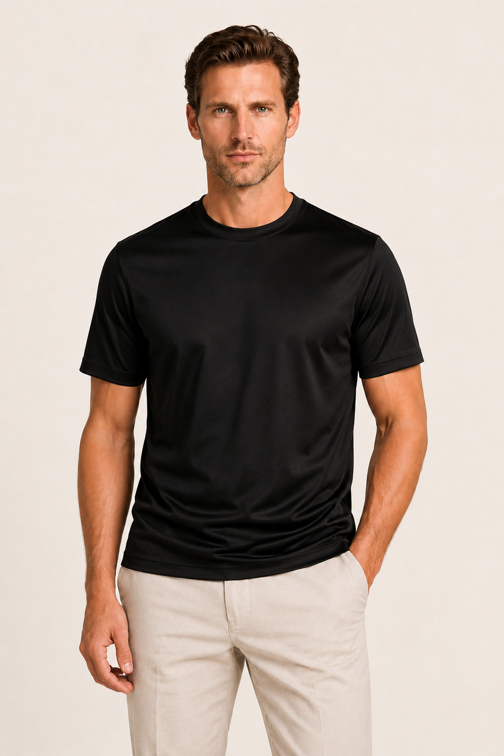 Merciro Cotton Tee Black