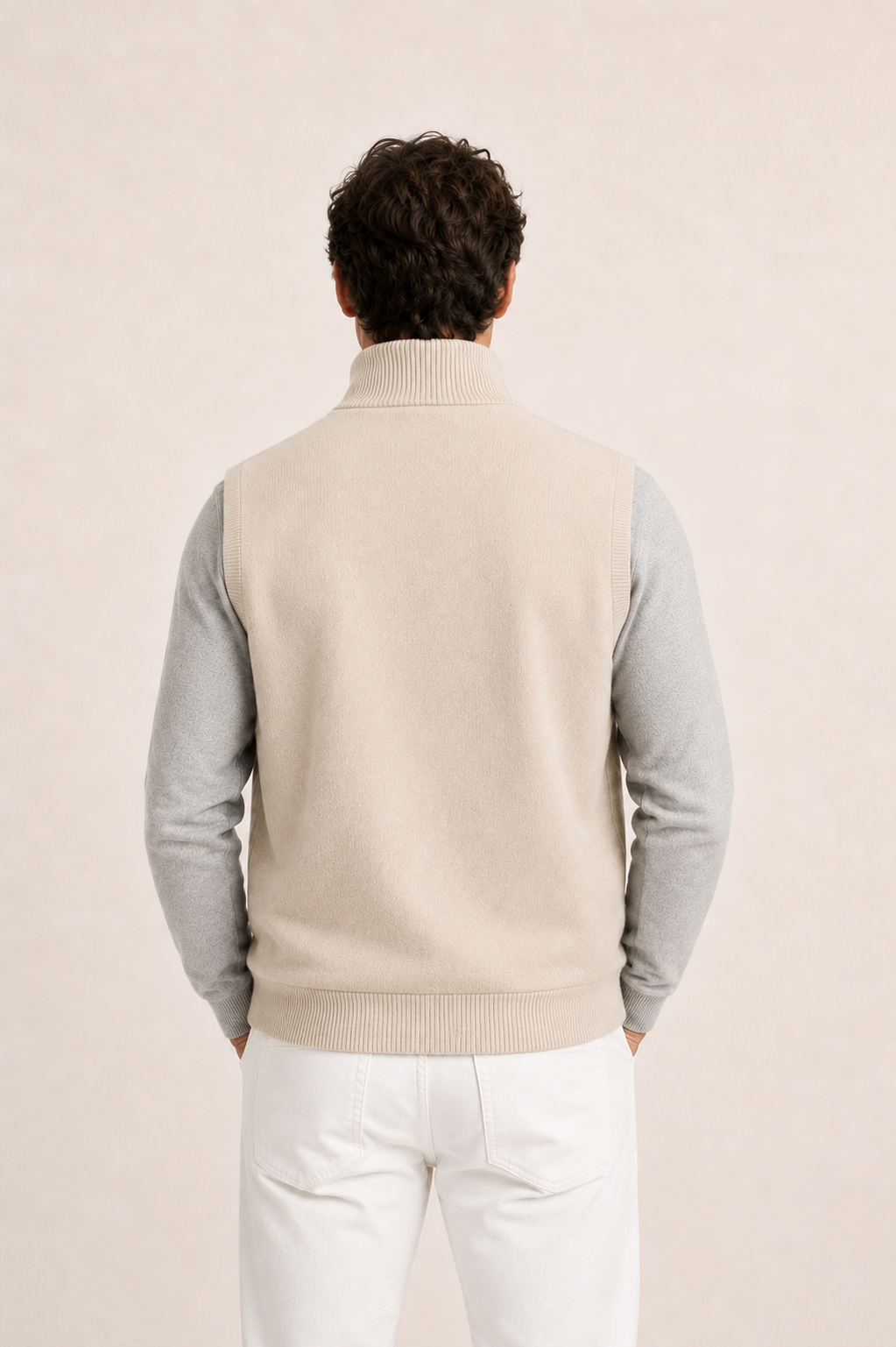 Avenor Wool Vest Beige