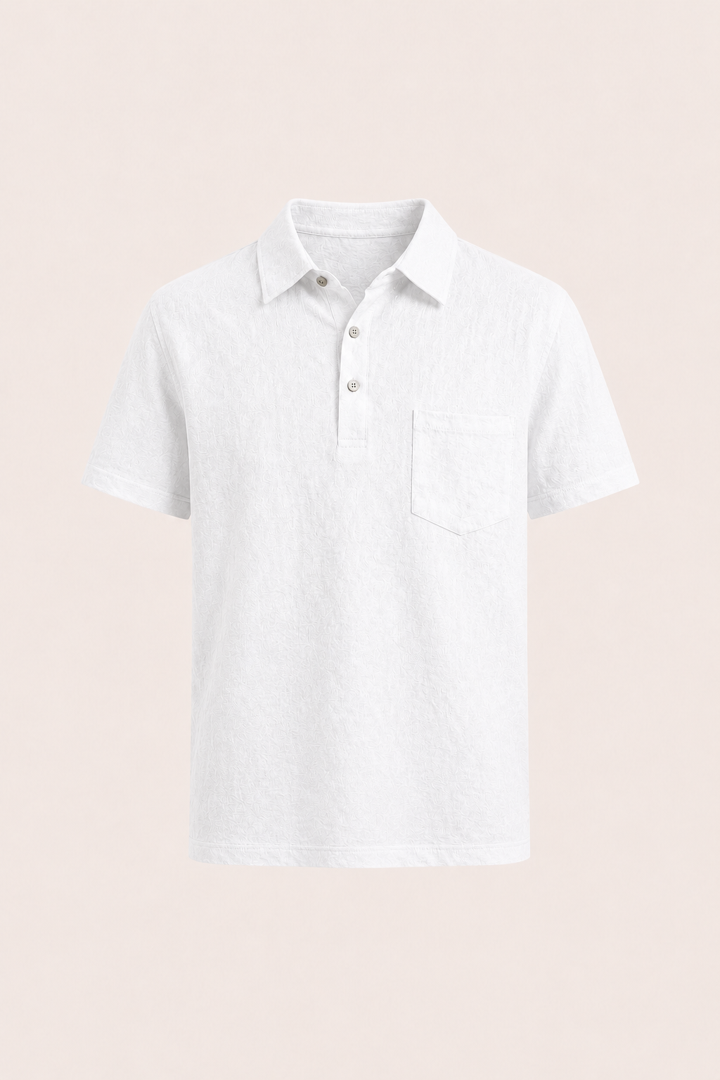 Linano Linen Polo White