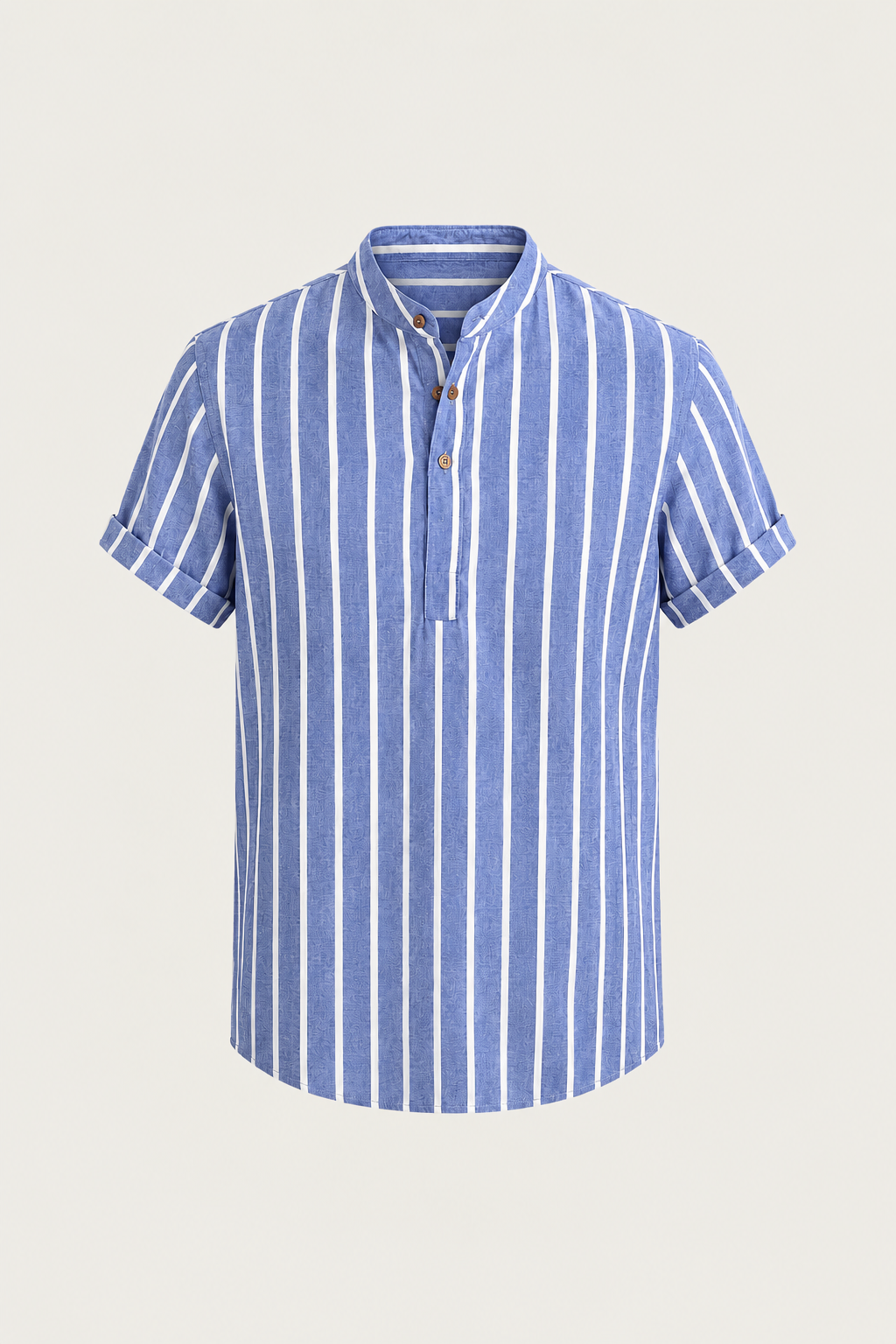 Heritage Linen Short Sleeve Shirt Blue