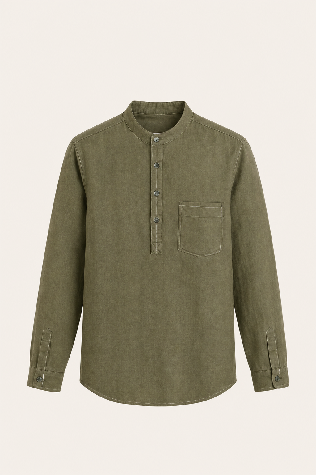Gavero Quarter Shirt Green