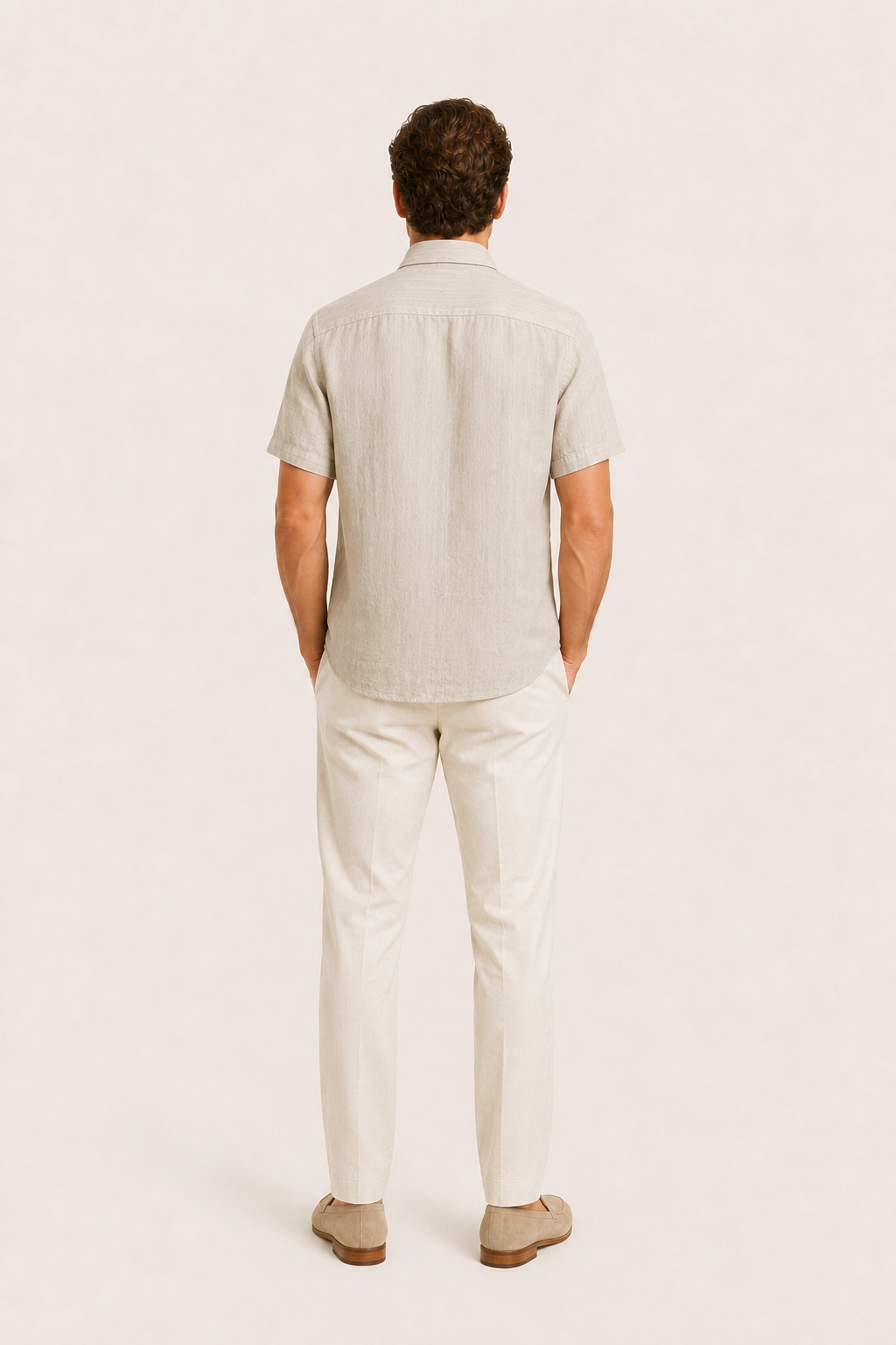 Lovani Linen Shirt Beige